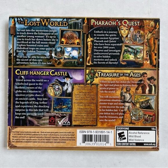 Hide & Secret 4 Pack Treasure of Ages PC Games CD ROM E ESRB Viva Media - Picture 2 of 4